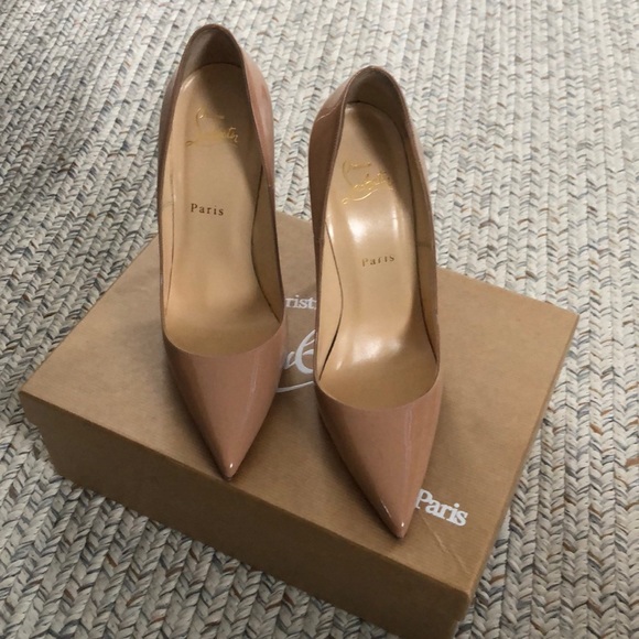 Christian Louboutin Shoes - Christian Louboutin So Kate 120 Patent Nude